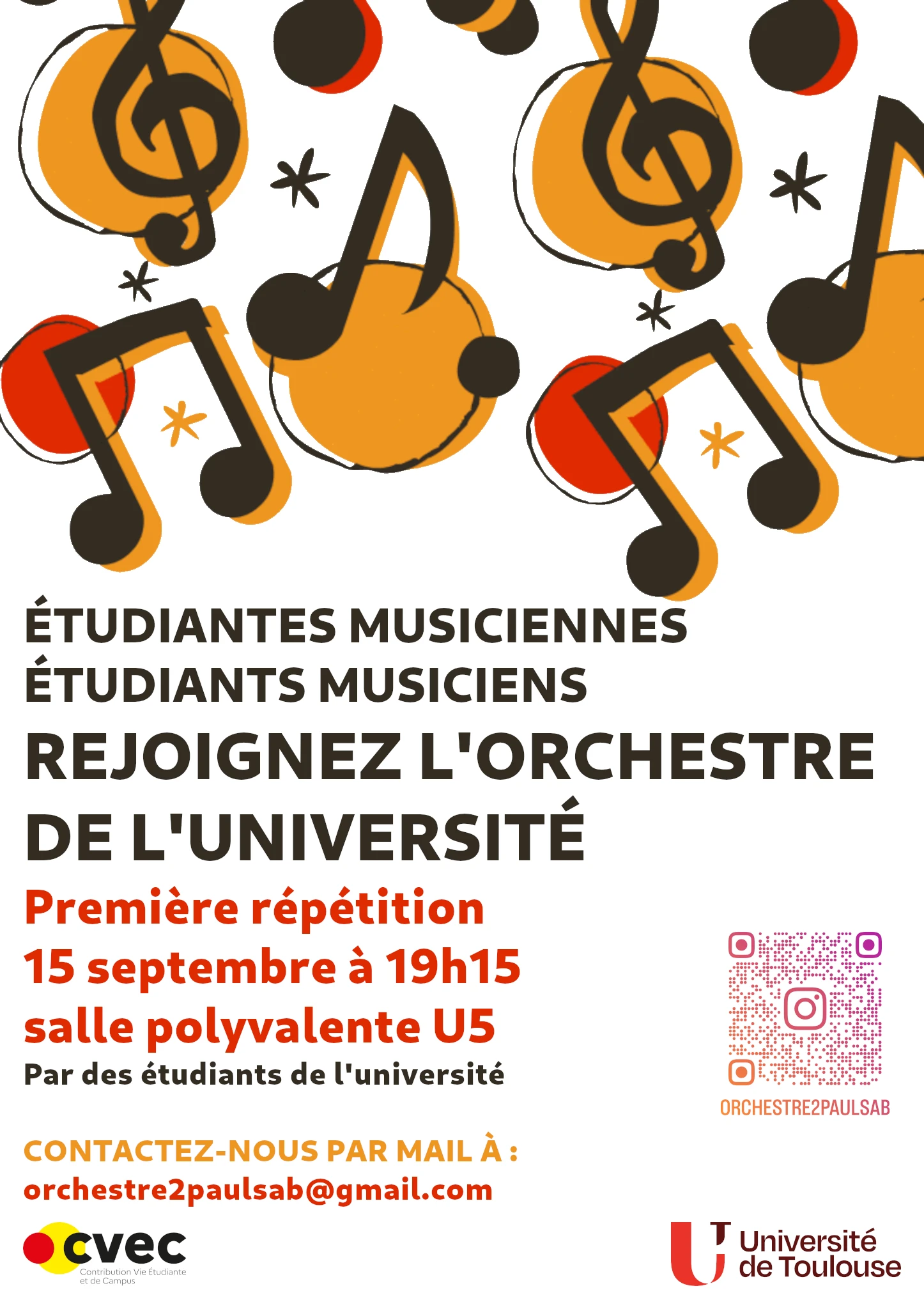Affiche Orchestre Etudiant 26 27